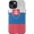 Slovakia Flag Distressed iPhone 14 Plus Impact Case